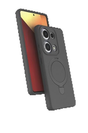 Xiaomi Redmi Note 13 Pro 4G Regal Magsafe Standlı Kapak - Titan Gri-(5796)