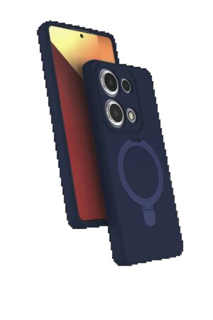 Xiaomi Redmi Note 13 Pro 4G Regal Magsafe Standlı Kapak - Lacivert-(5796)