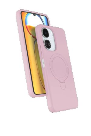 Xiaomi Redmi 13C Regal Magsafe Standlı Kapak - Açık Pembe-(5796)