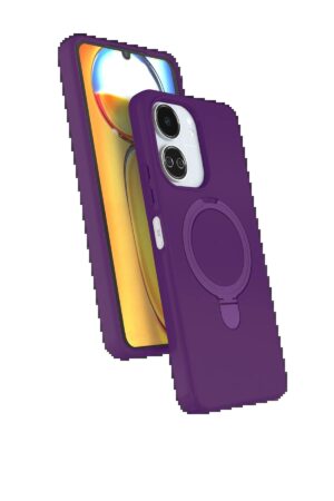 Xiaomi Redmi 13C Regal Magsafe Standlı Kapak - Derin Mor-(5796)