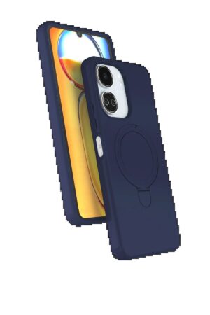 Xiaomi Redmi 13C Regal Magsafe Standlı Kapak - Lacivert-(5796)