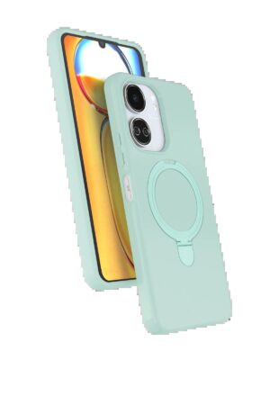 Xiaomi Redmi 13C Regal Magsafe Standlı Kapak - Su Yeşili-(5796)