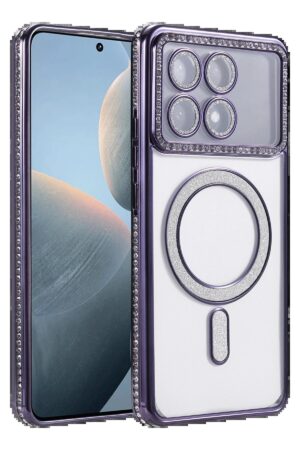 Xiaomi Poco X6 Pro Joke Simli Magneticsafe Kılıf - Derin Mor-(5796)