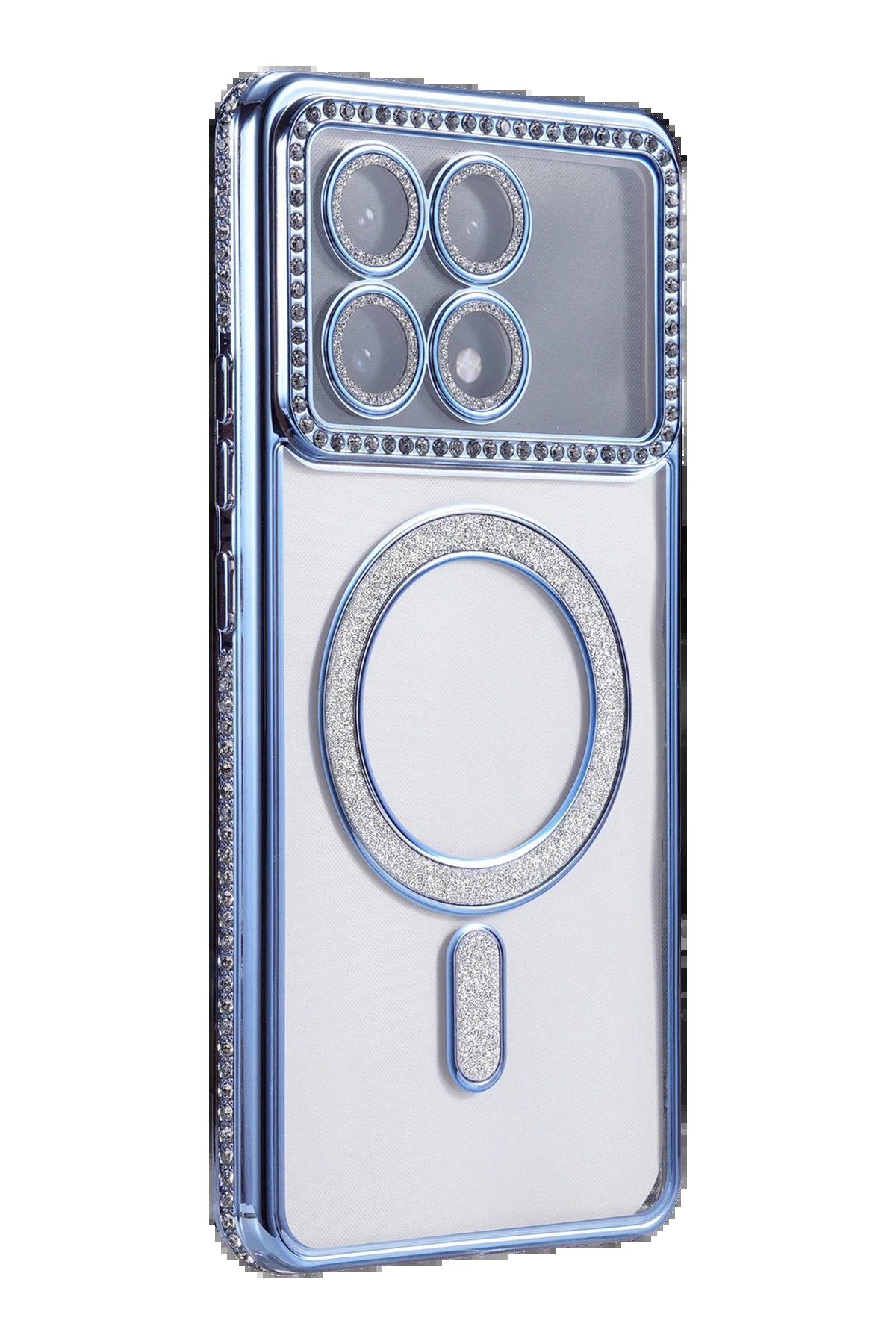 Xiaomi Poco X6 Pro Joke Simli Magneticsafe Kılıf - Mavi-(5796) - Görsel 3