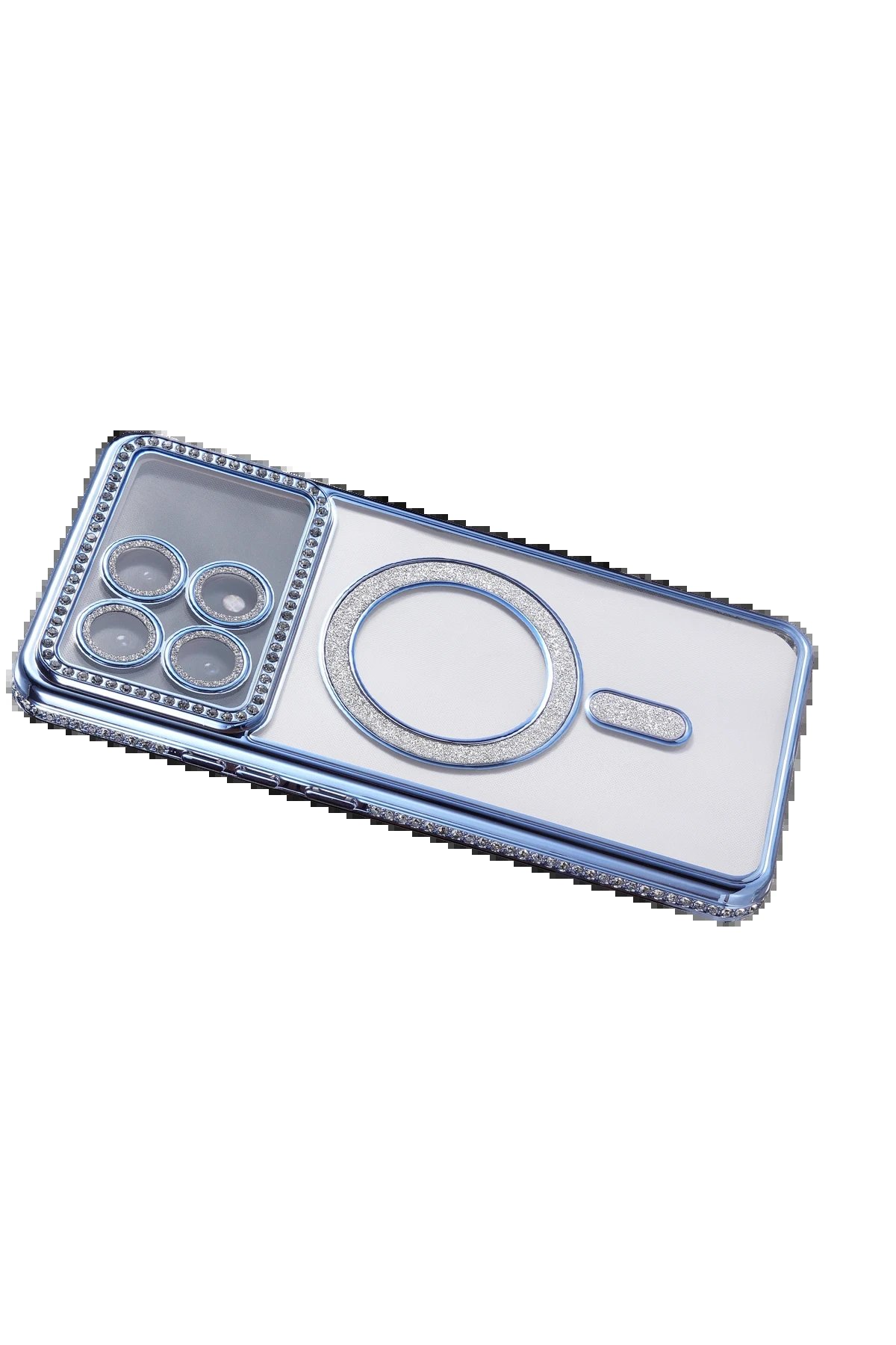 Xiaomi Poco X6 Pro Joke Simli Magneticsafe Kılıf - Mavi-(5796) - Görsel 4