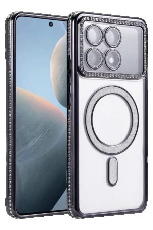 Xiaomi Poco X6 Pro Joke Simli Magneticsafe Kılıf - Siyah-(5796)