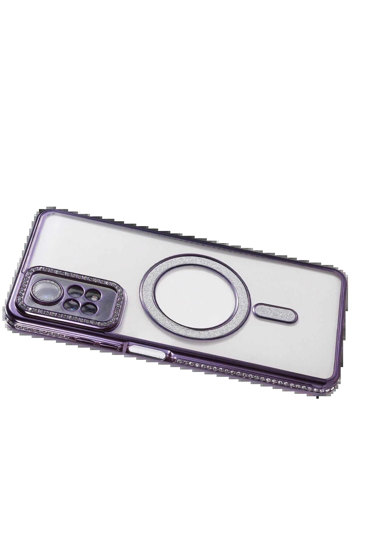 Xiaomi Redmi Note 12 Pro 4G Joke Simli Magneticsafe Kılıf - Derin Mor-(5796) - Görsel 4