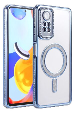 Xiaomi Redmi Note 12 Pro 4G Joke Simli Magneticsafe Kılıf - Mavi-(5796)