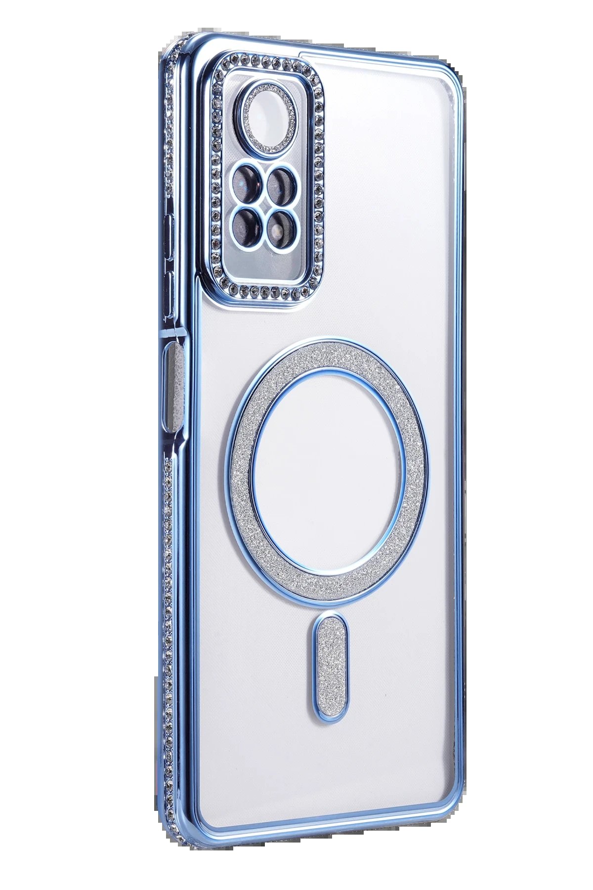 Xiaomi Redmi Note 12 Pro 4G Joke Simli Magneticsafe Kılıf - Mavi-(5796) - Görsel 3