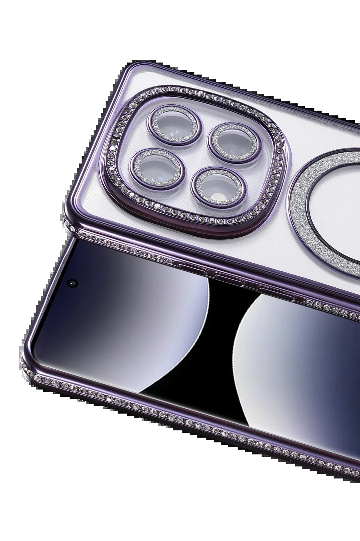 Xiaomi Redmi Note 14 Pro 4G Joke Simli Magneticsafe Kılıf - Derin Mor-(5796) - Görsel 2