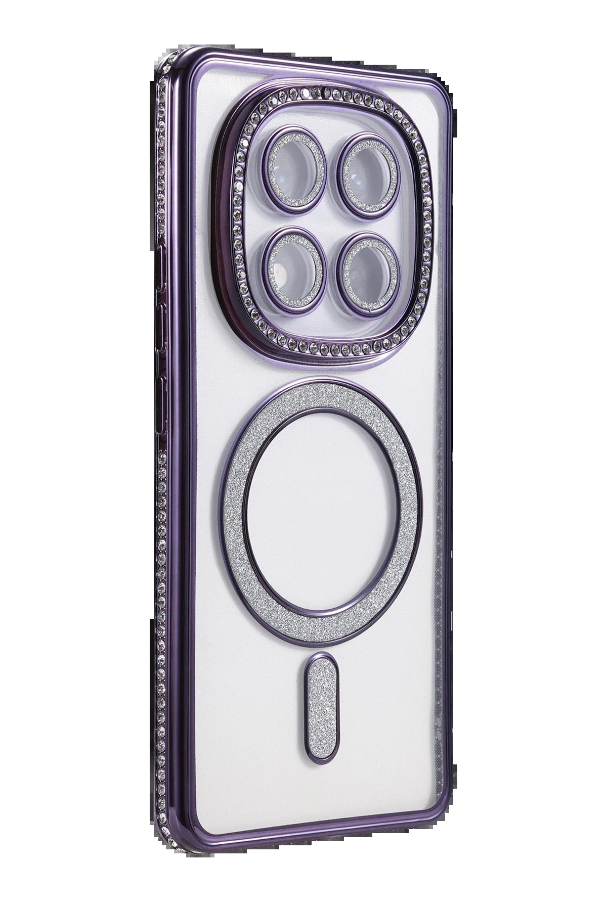 Xiaomi Redmi Note 14 Pro 4G Joke Simli Magneticsafe Kılıf - Derin Mor-(5796) - Görsel 3