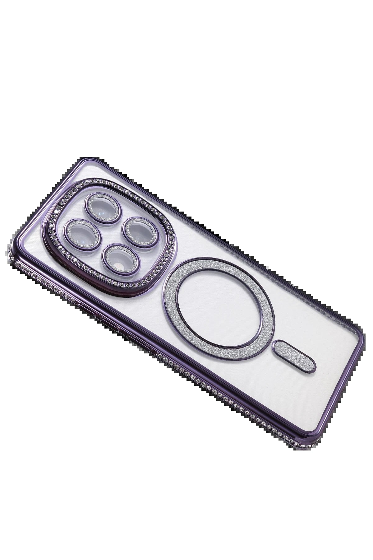 Xiaomi Redmi Note 14 Pro 4G Joke Simli Magneticsafe Kılıf - Derin Mor-(5796) - Görsel 4