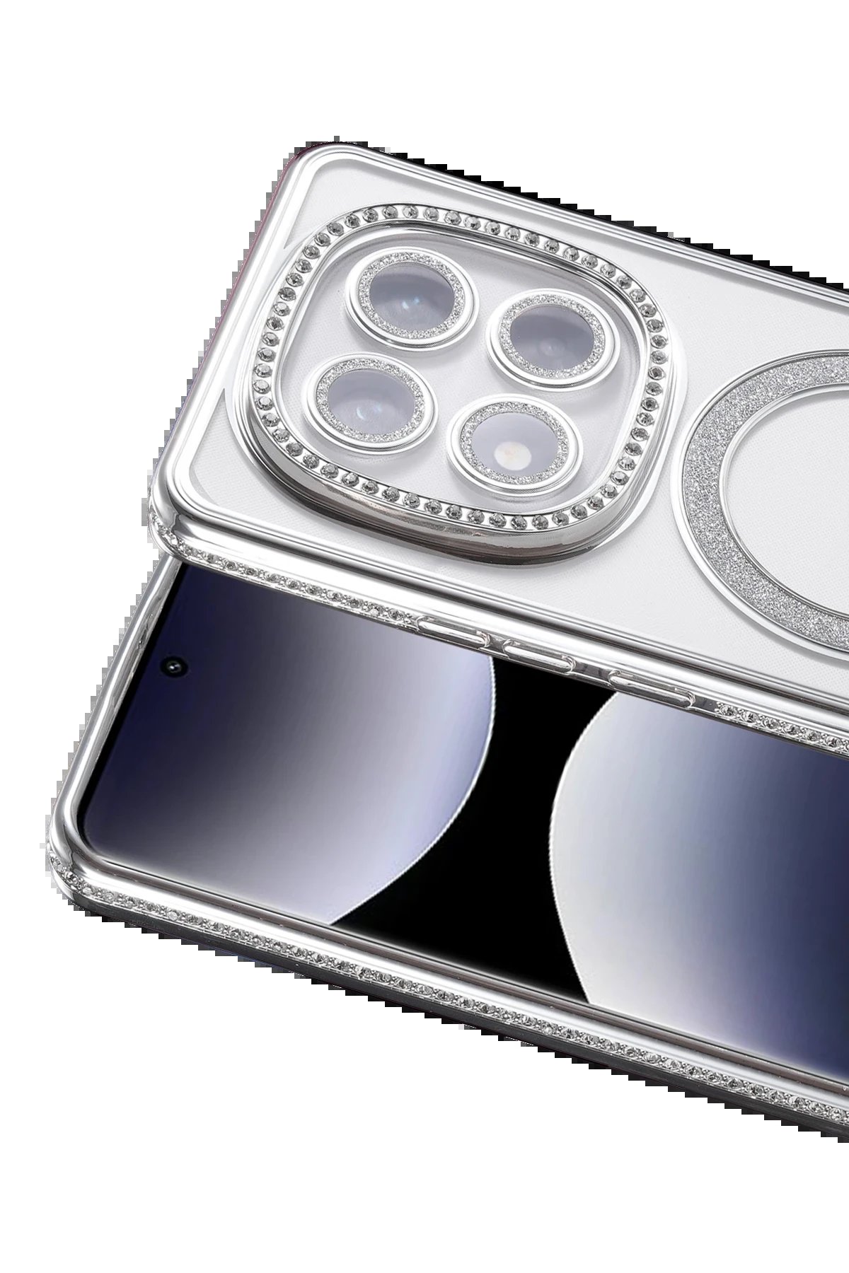 Xiaomi Redmi Note 14 Pro 4G Joke Simli Magneticsafe Kılıf - Gümüş-(5796) - Görsel 2