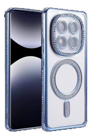 Xiaomi Redmi Note 14 Pro 4G Joke Simli Magneticsafe Kılıf - Mavi-(5796)