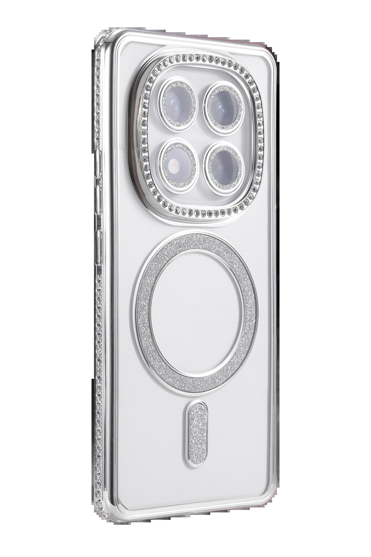 Xiaomi Redmi Note 14 Pro 5G Joke Simli Magneticsafe Kılıf - Gümüş-(5796) - Görsel 3