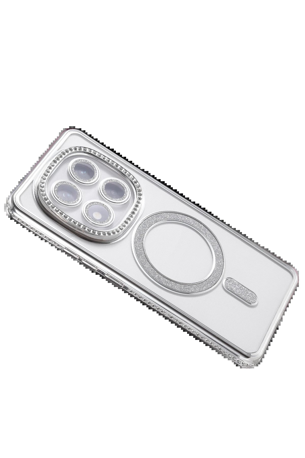 Xiaomi Redmi Note 14 Pro 5G Joke Simli Magneticsafe Kılıf - Gümüş-(5796) - Görsel 4