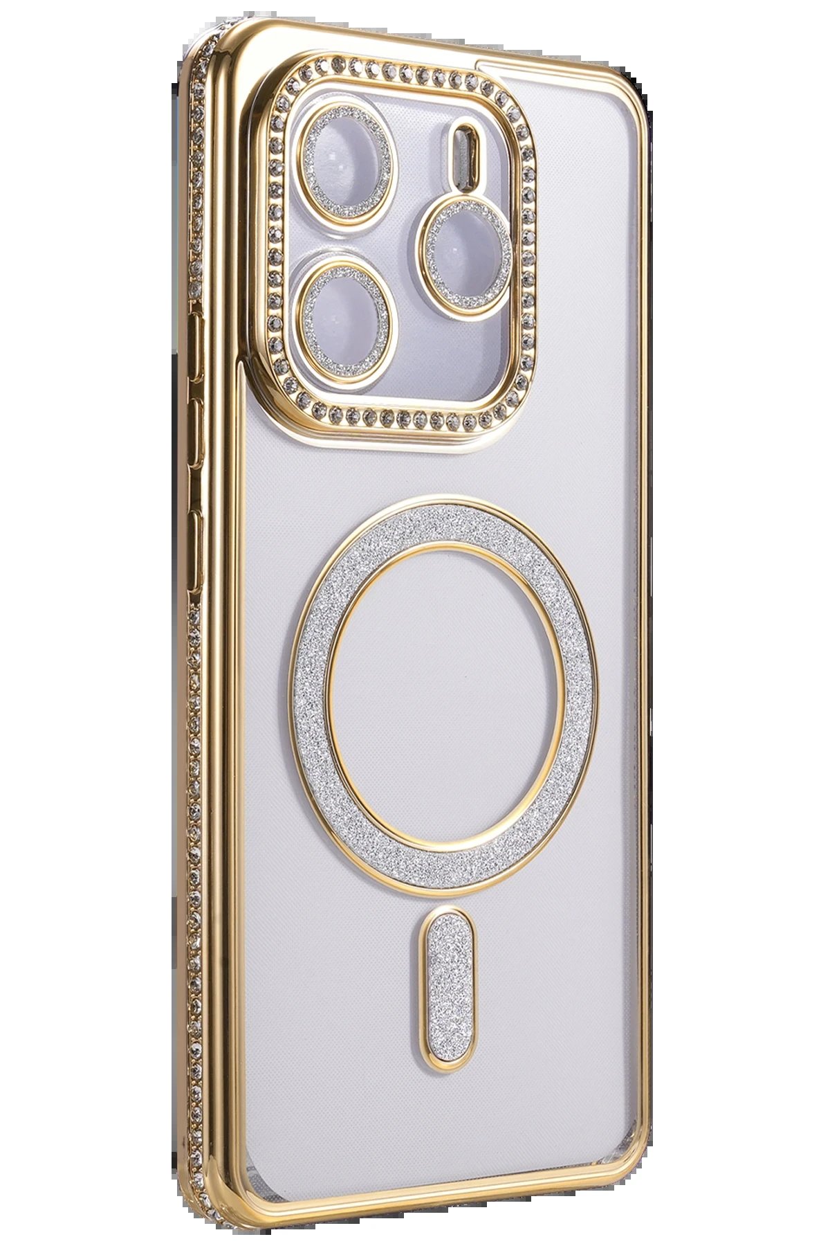 Xiaomi Redmi Note 14 4G Joke Simli Magneticsafe Kılıf - Gold-(5796) - Görsel 3