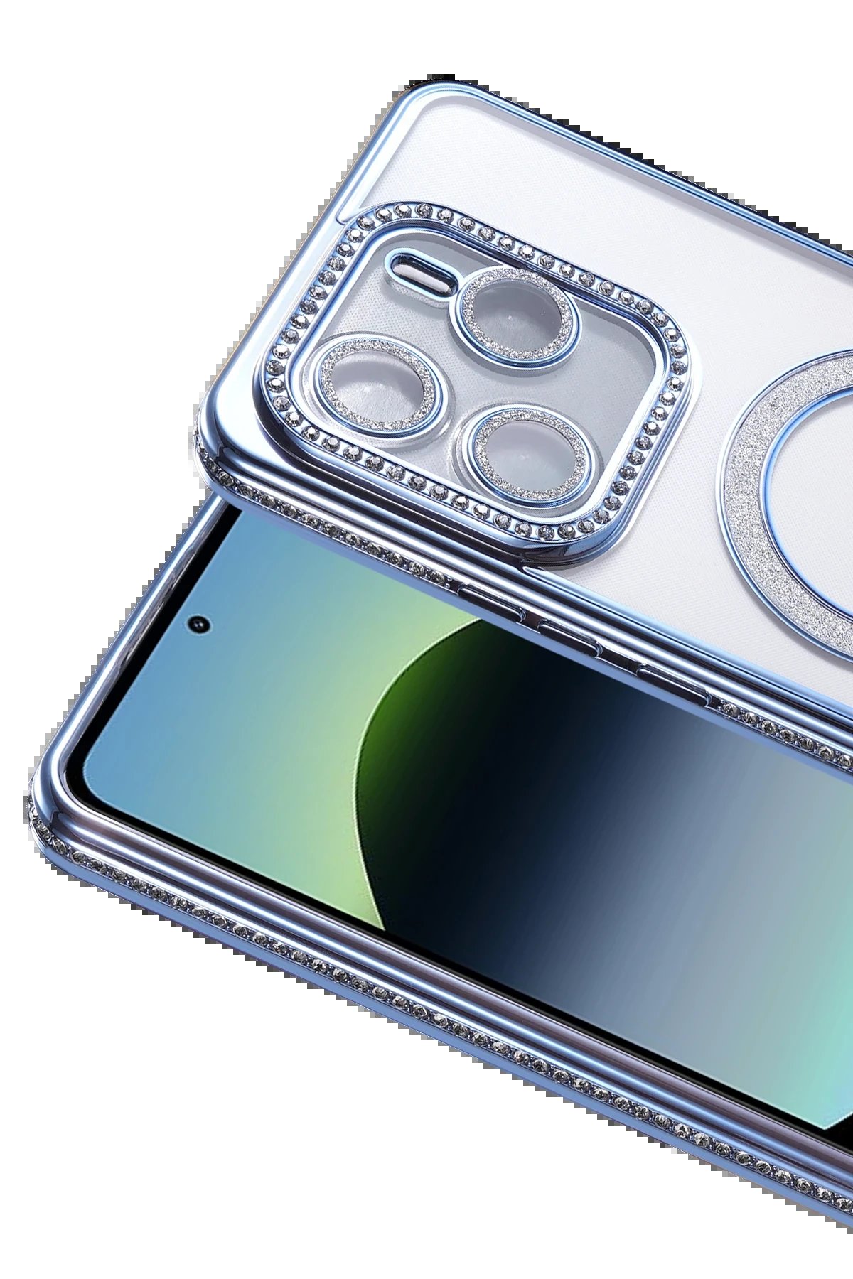 Xiaomi Redmi Note 14 4G Joke Simli Magneticsafe Kılıf - Mavi-(5796) - Görsel 2