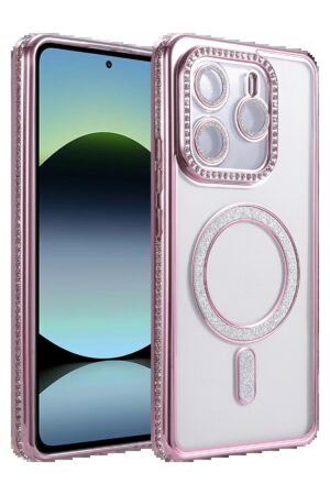 Xiaomi Redmi Note 14 4G Joke Simli Magneticsafe Kılıf - Pembe-(5796)