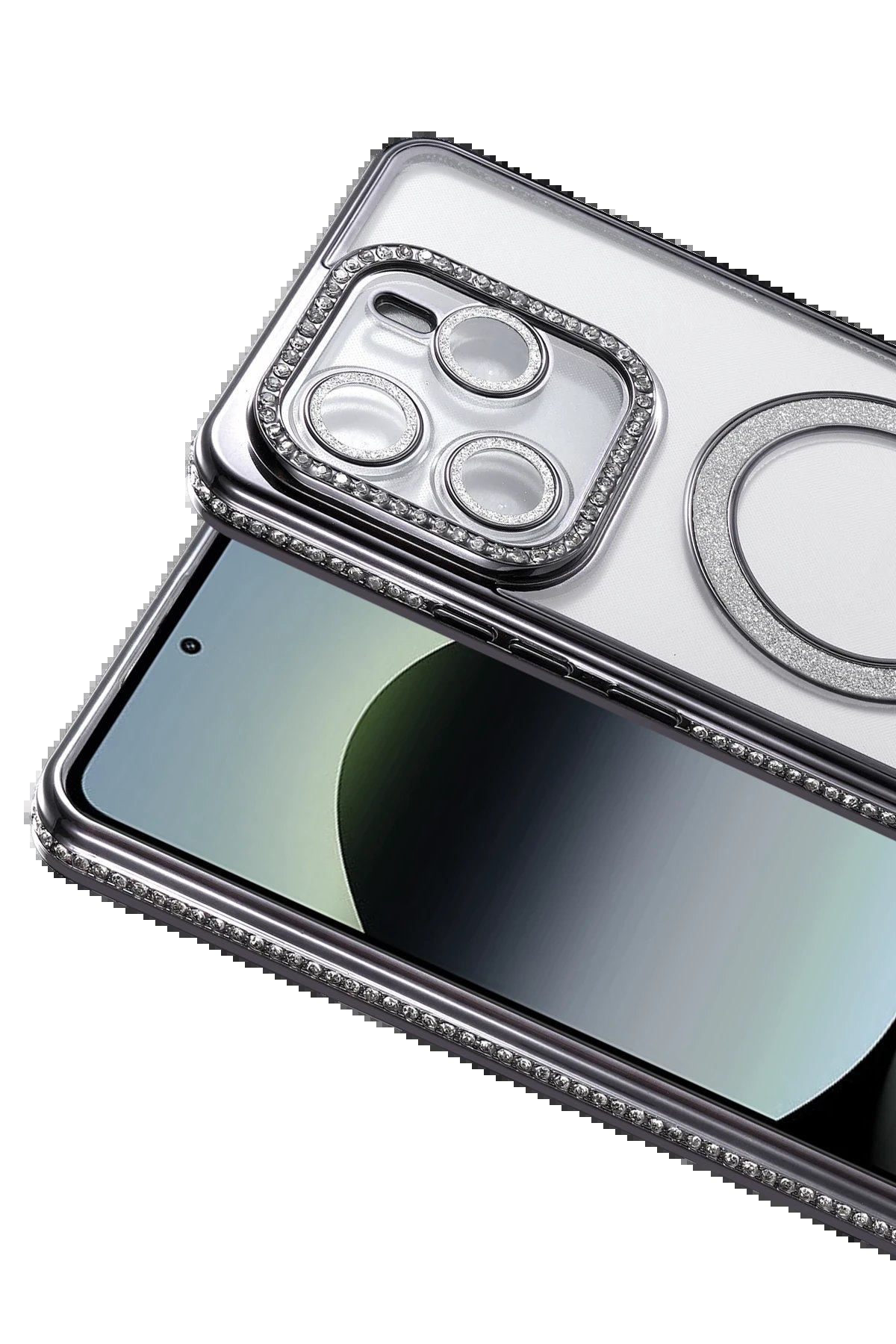 Xiaomi Redmi Note 14 4G Joke Simli Magneticsafe Kılıf - Siyah-(5796) - Görsel 2