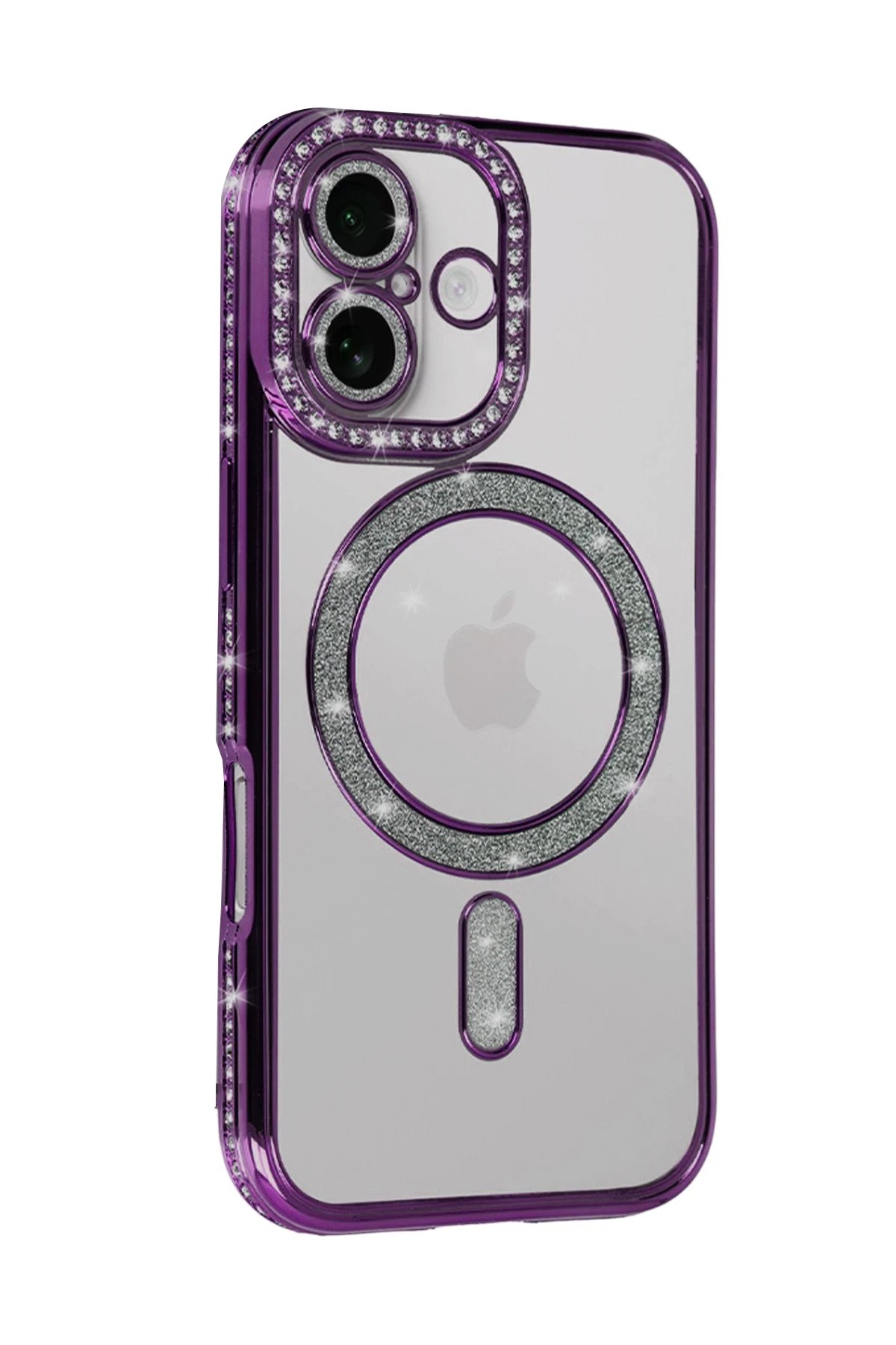 Apple iPhone 17 Joke Simli Magneticsafe Kılıf - Derin Mor-(5796) - Görsel 2