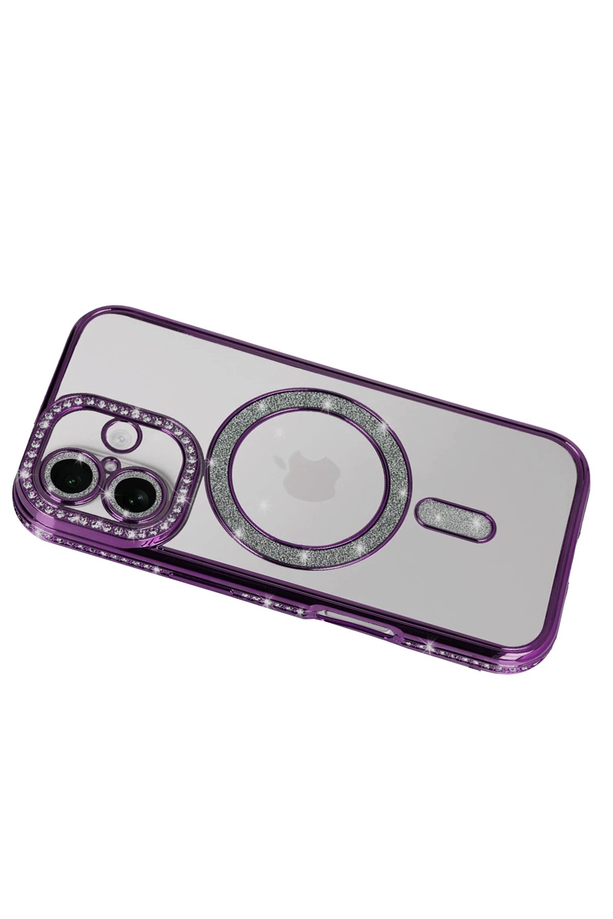 Apple iPhone 17 Joke Simli Magneticsafe Kılıf - Derin Mor-(5796) - Görsel 3