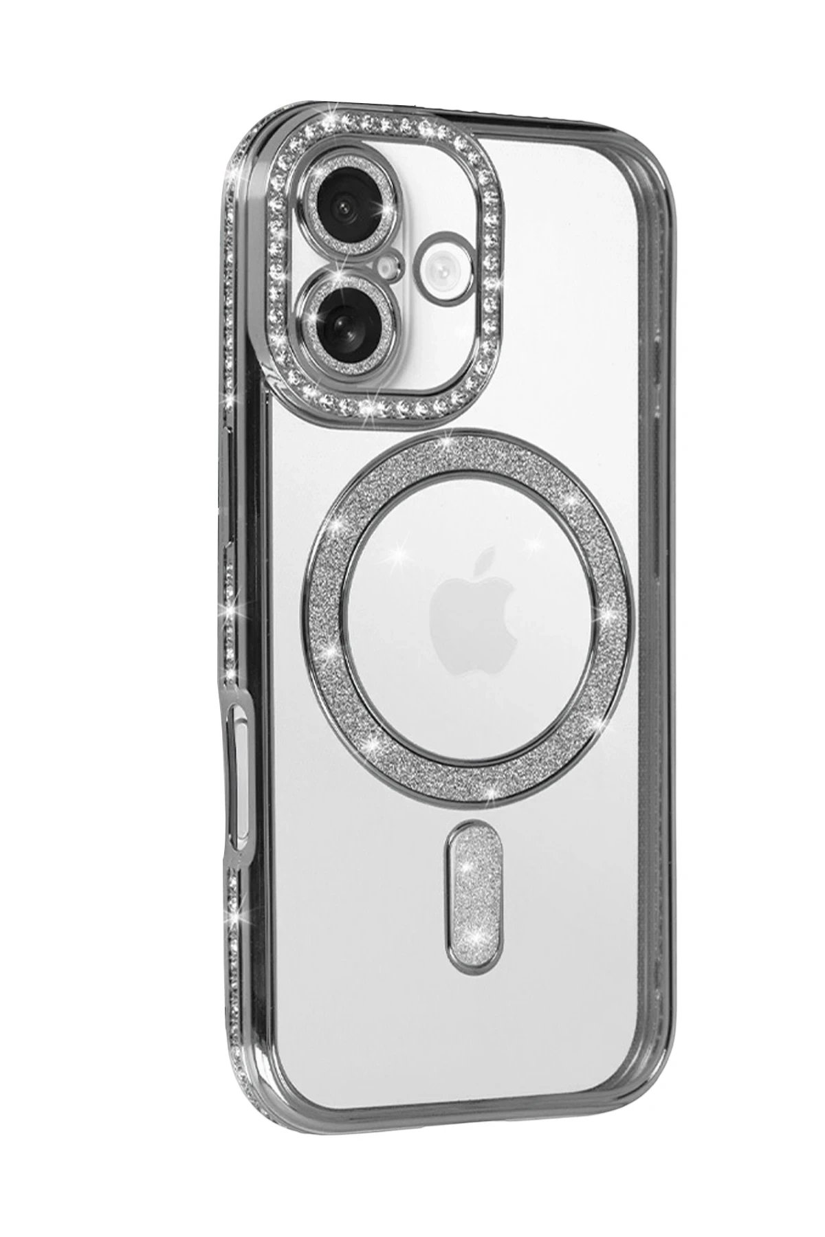 Apple iPhone 17 Joke Simli Magneticsafe Kılıf - Gümüş-(5796) - Görsel 2