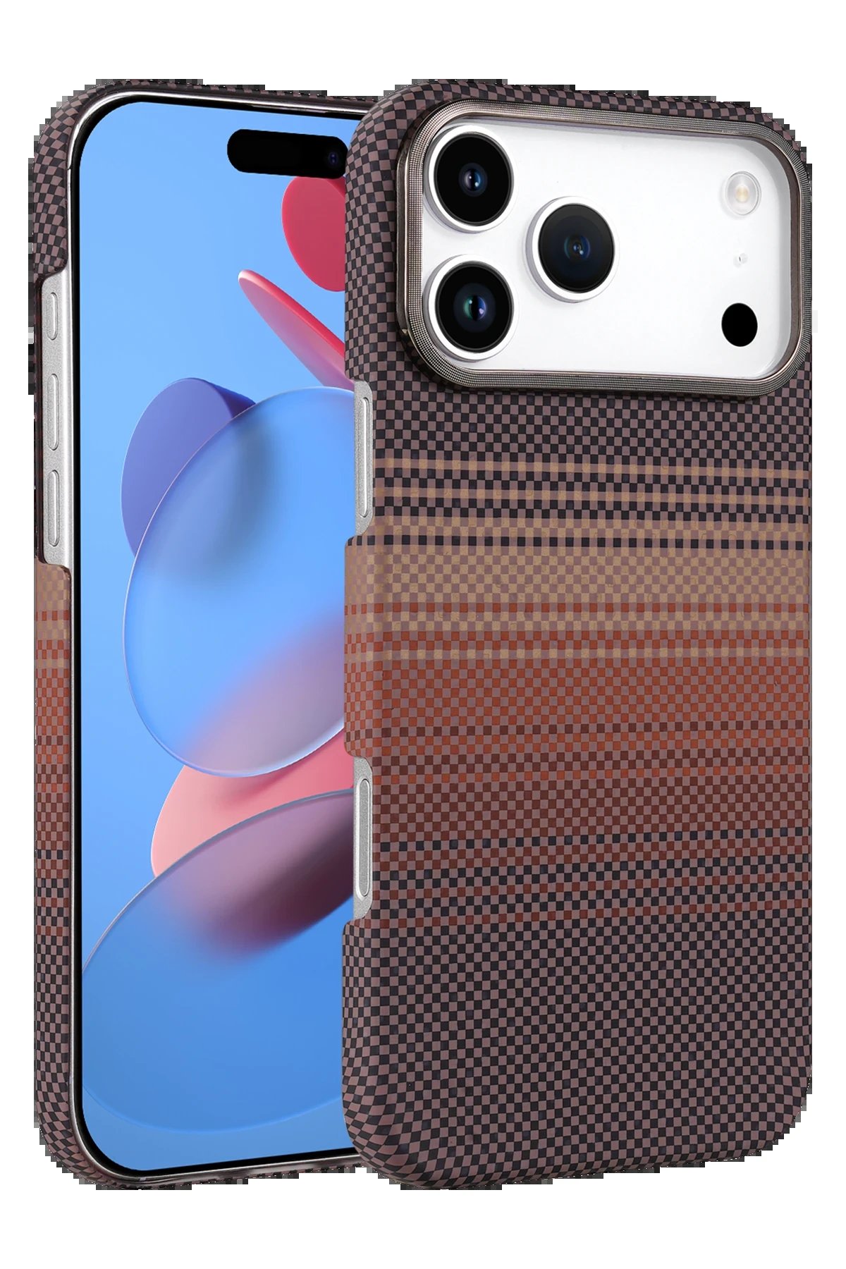 Apple iPhone 17 Pro Max Vega Magsafe Kapak - Çöl Titanyum-(5796)