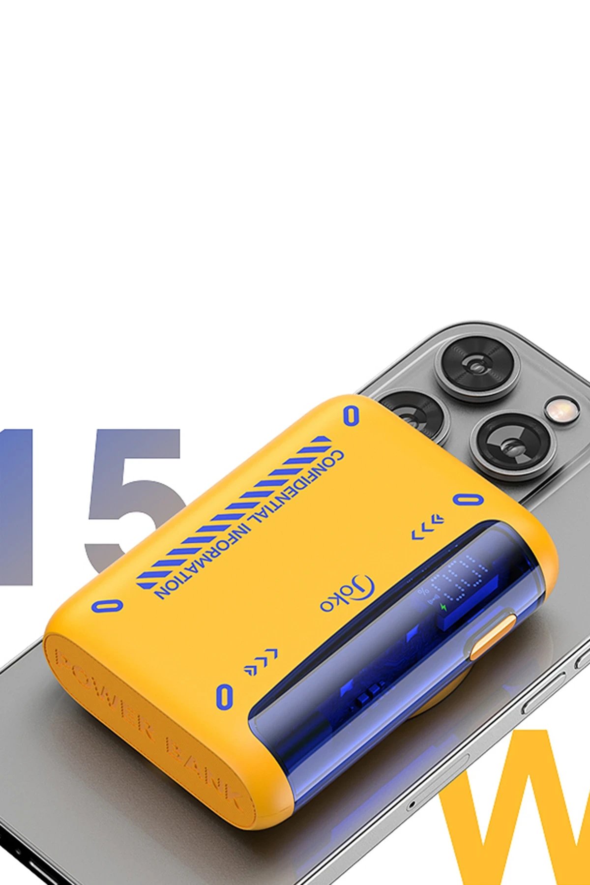 J31 10.000 mAh 20W PD Magsafe Powerbank - Beyaz-(5796) - Görsel 3