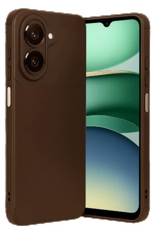 Samsung Galaxy A07 Auto Focus Karbon Kapak - Kahverengi-(5796)