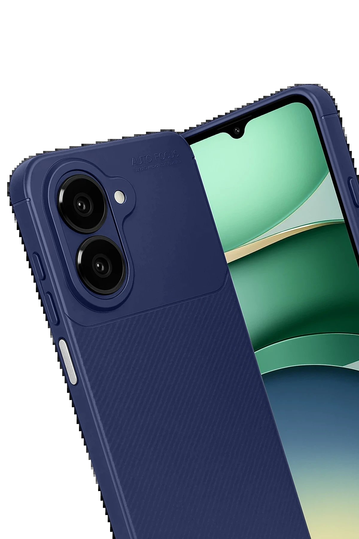 Samsung Galaxy A07 Auto Focus Karbon Kapak - Lacivert-(5796) - Görsel 2