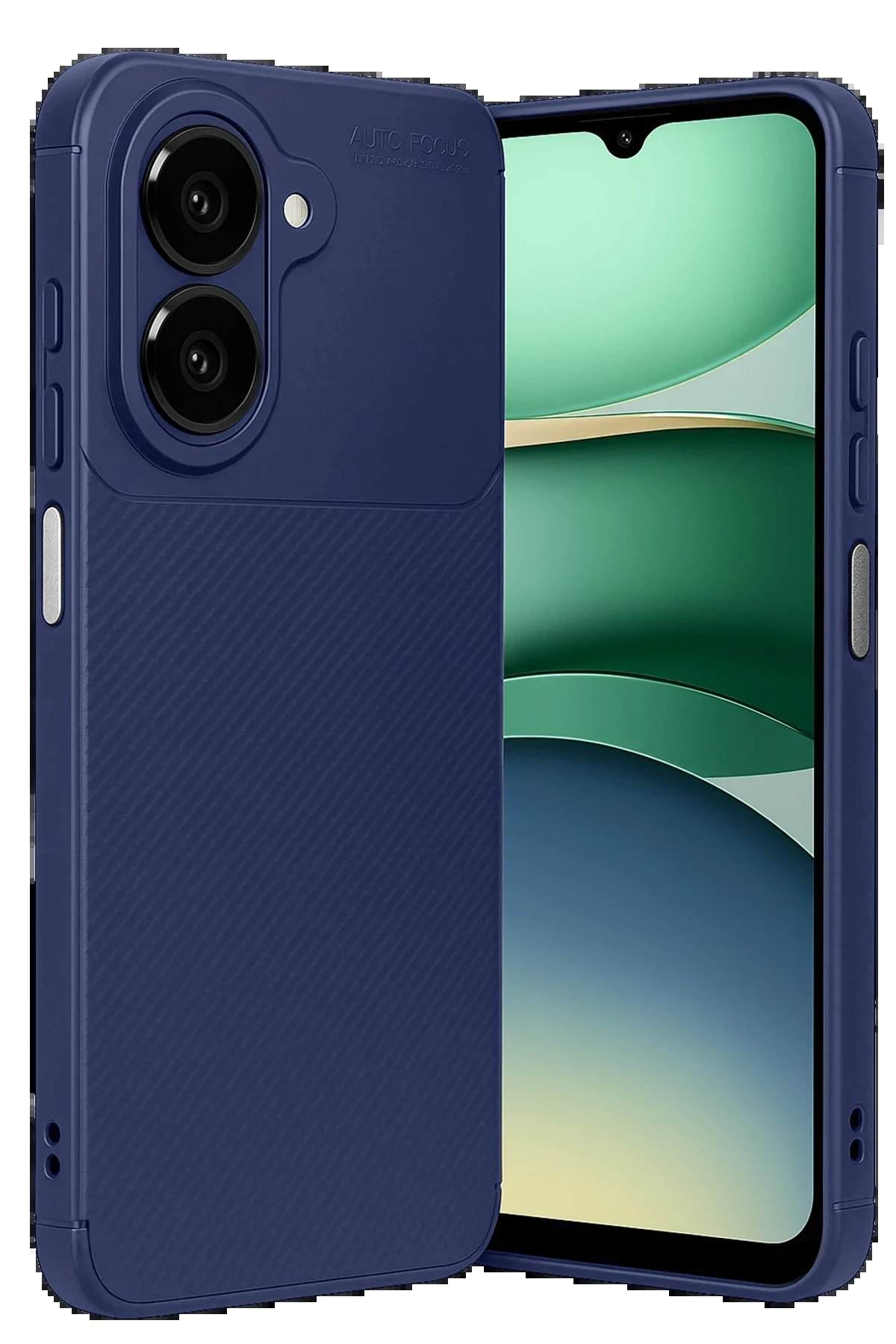 Samsung Galaxy A07 Auto Focus Karbon Kapak - Lacivert-(5796) - Görsel 4