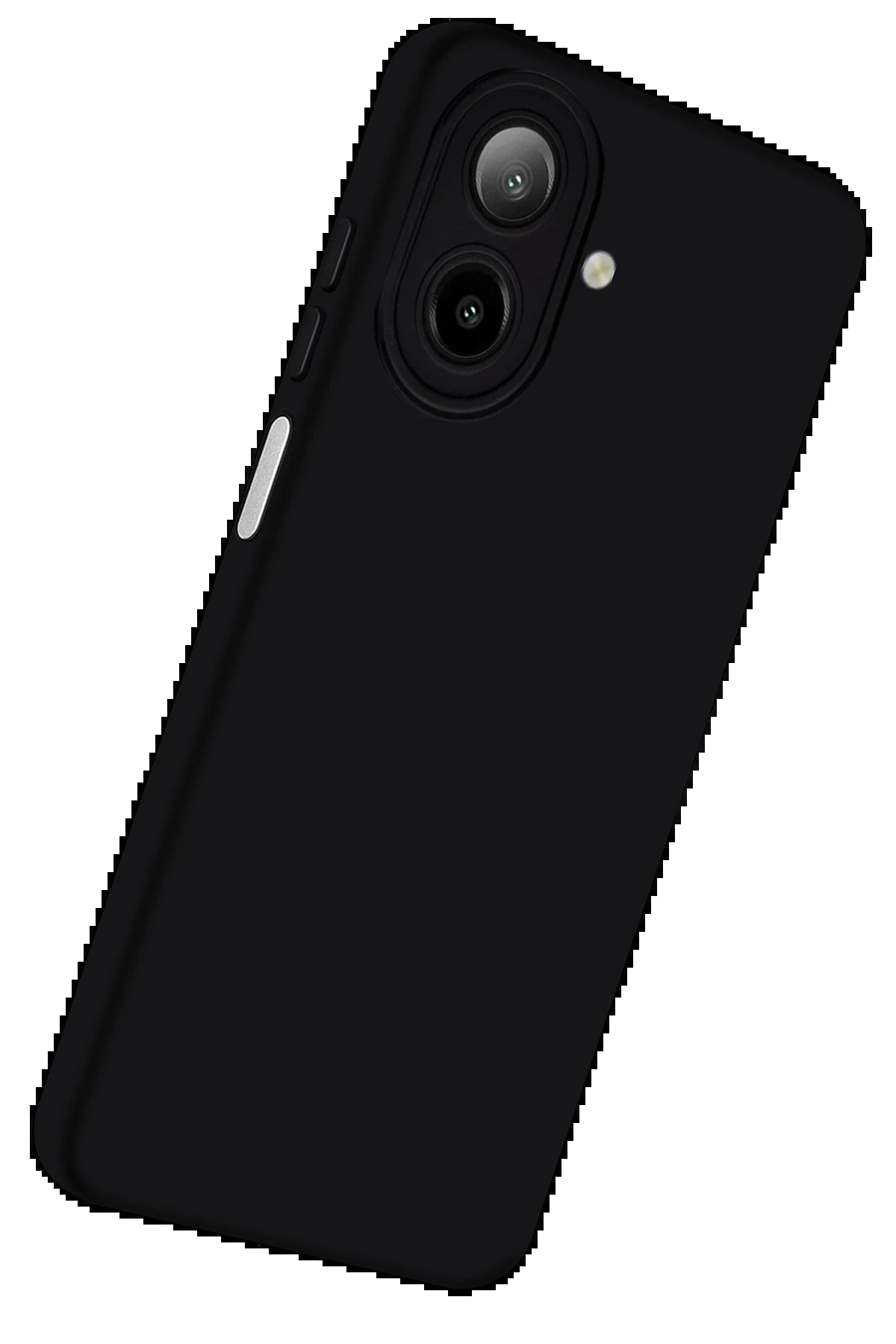 Samsung Galaxy A07 Nano içi Kadife Silikon - Siyah-(5796) - Görsel 5