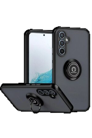 Samsung Galaxy S25 FE Montreal Yüzüklü Silikon Kapak - Siyah-(5796)