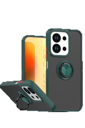 Xiaomi Redmi 15C 4G Montreal Yüzüklü Silikon Kapak - Yeşil-(5796)