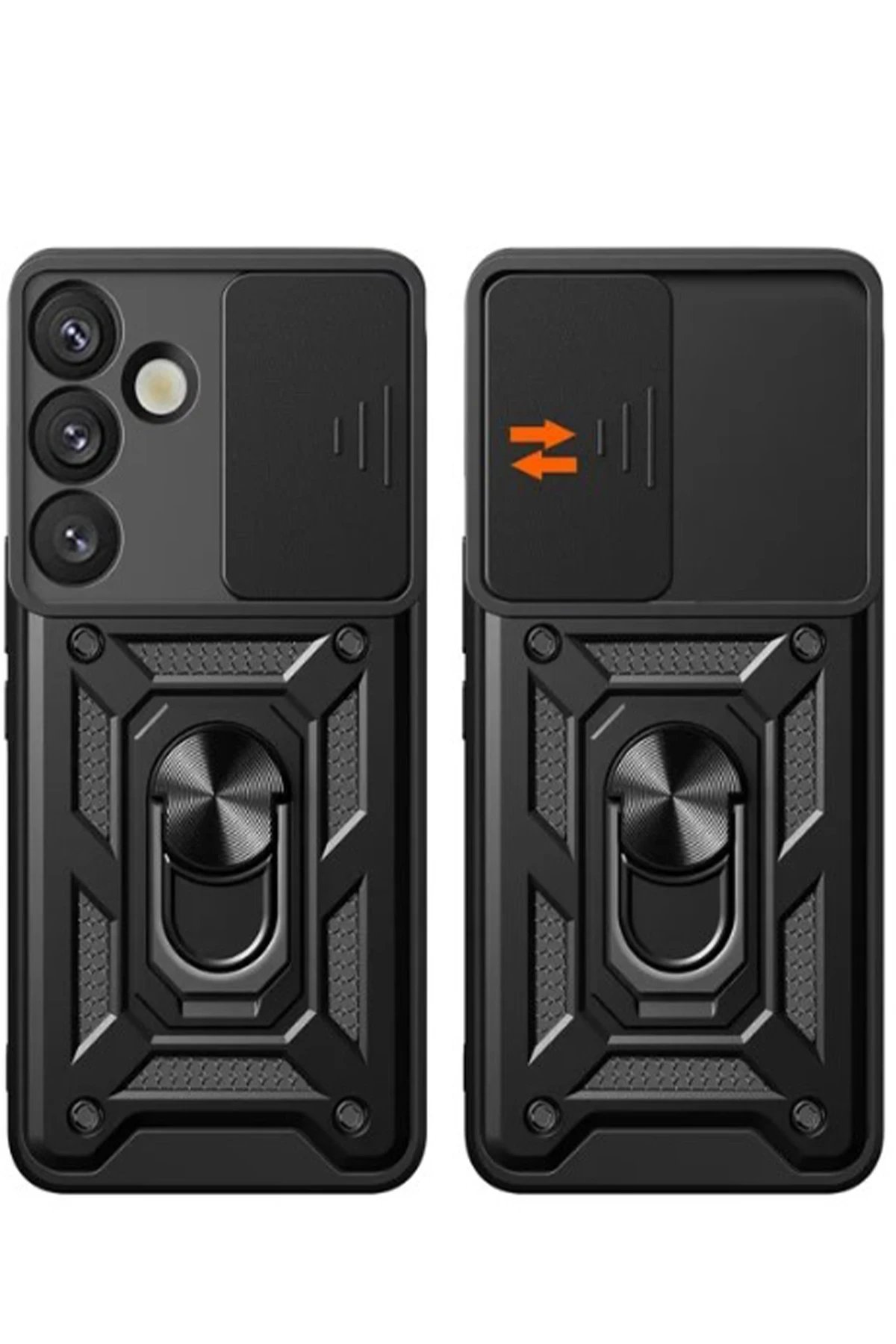 Samsung Galaxy A17 5G Pars Lens Yüzüklü Silikon - Yeşil-(5796) - Görsel 2