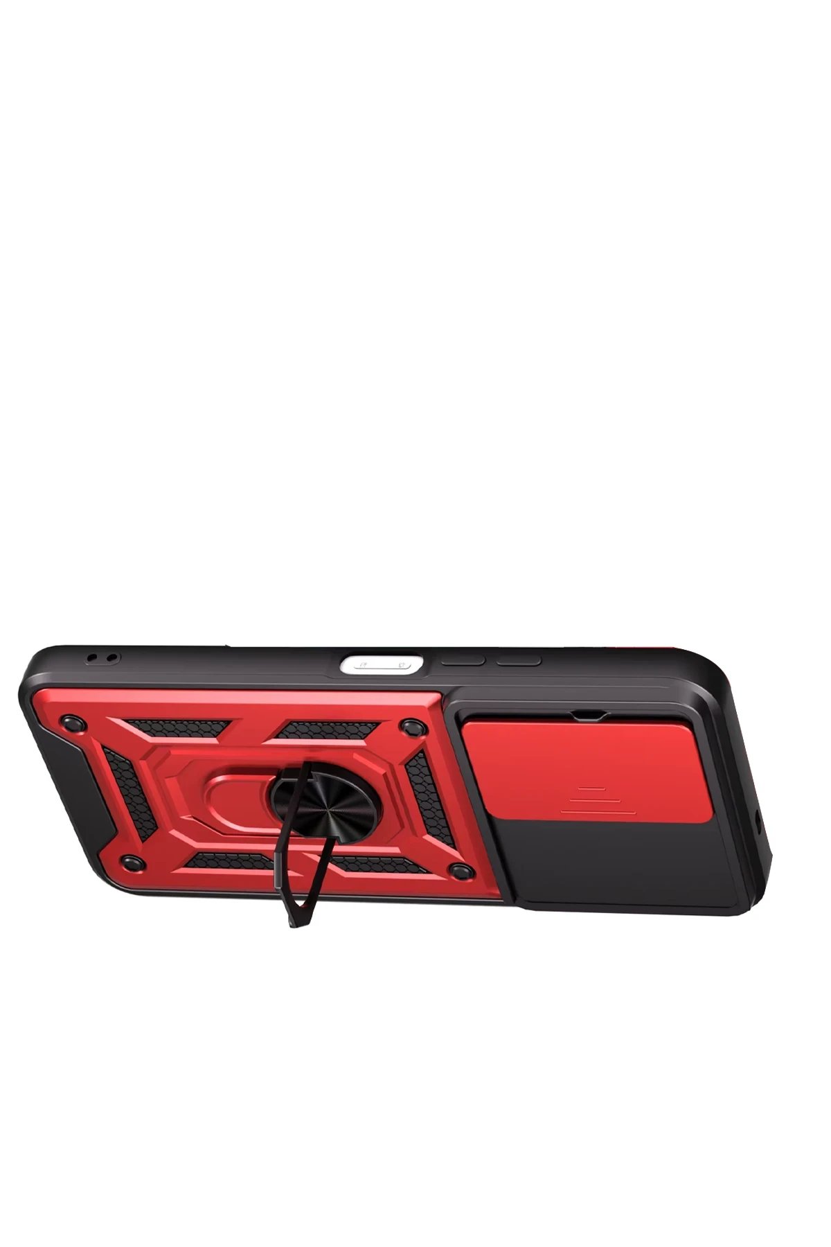 Xiaomi Redmi 15C 4G Pars Lens Yüzüklü Silikon - Kırmızı-(5796) - Görsel 2