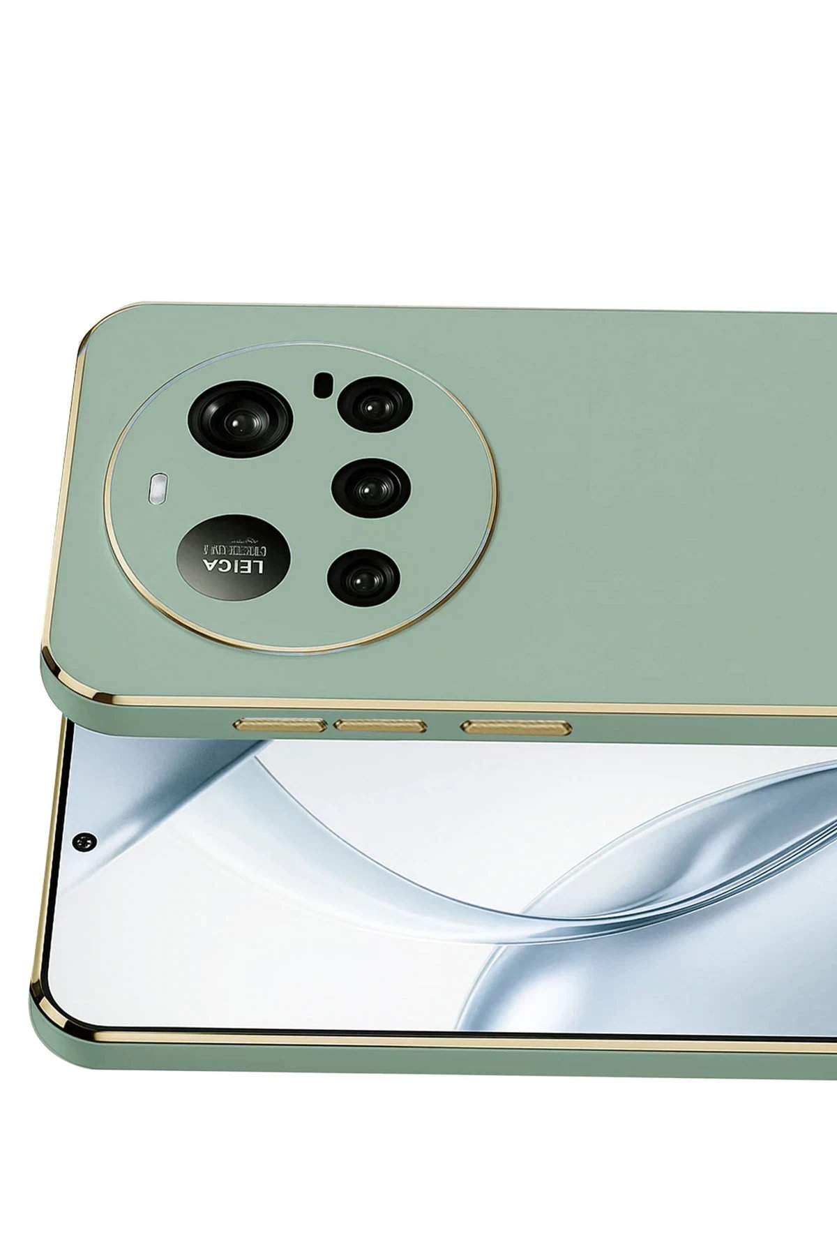 Xiaomi Mi 15 Ultra Kılıf Volet Silikon - Açık Yeşil-(5796) - Görsel 3