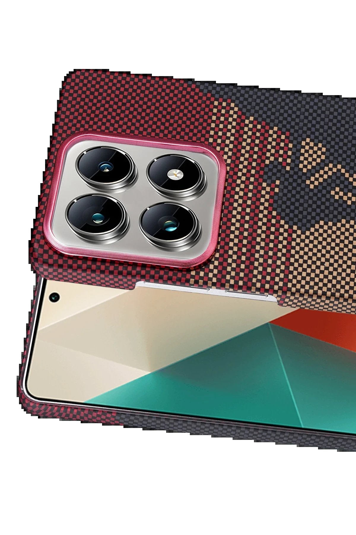 Xiaomi Mi 14T Pro Vega Magsafe Kapak - Kırmızı-(5796) - Görsel 2