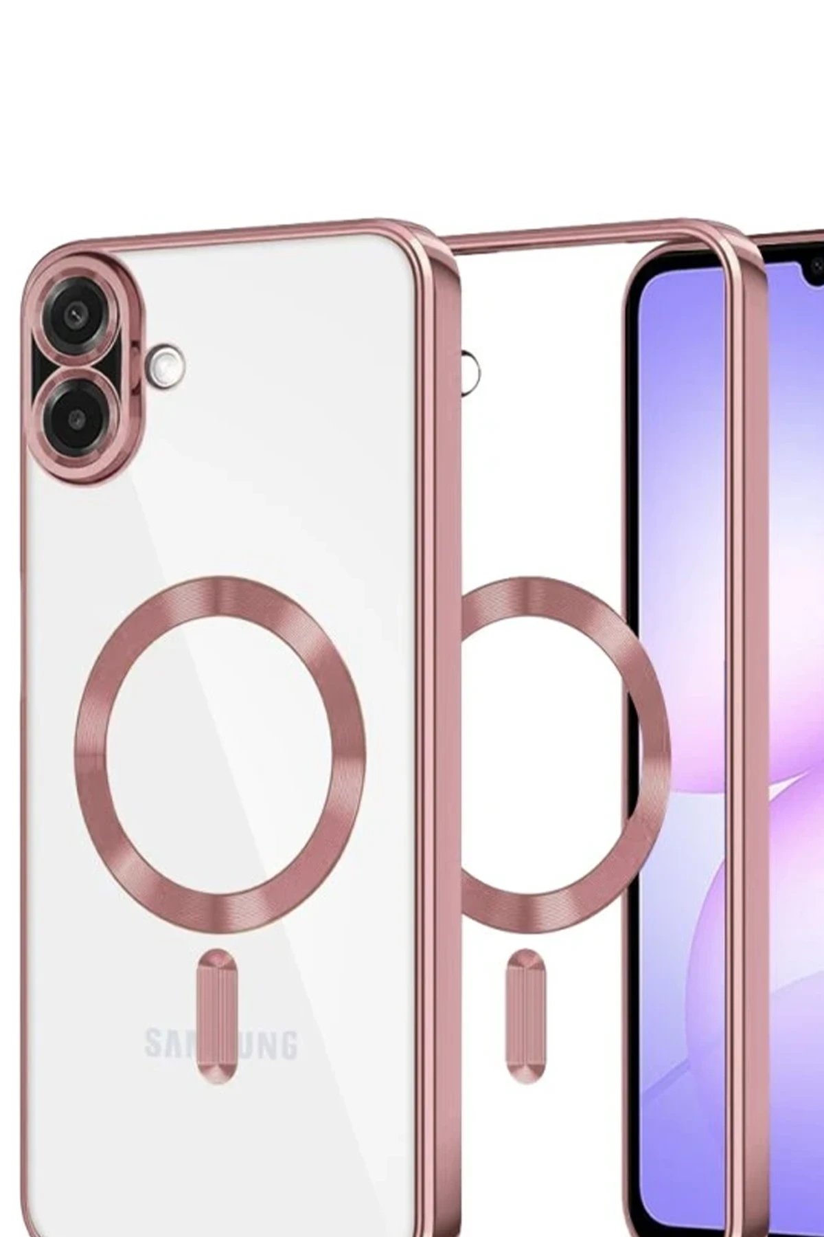 Samsung Galaxy A07 Kross Magneticsafe Kapak - Rose-(5796) - Görsel 2