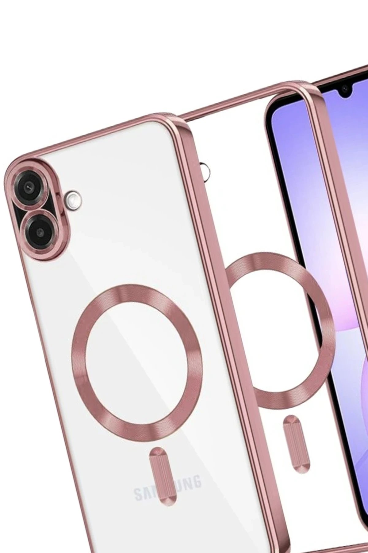 Samsung Galaxy A07 Kross Magneticsafe Kapak - Rose-(5796) - Görsel 3