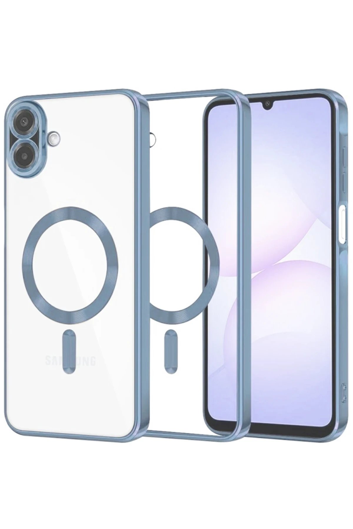 Samsung Galaxy A07 Kross Magneticsafe Kapak - Sierra Blue-(5796)