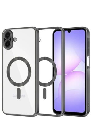 Samsung Galaxy A07 Kross Magneticsafe Kapak - Siyah-(5796)