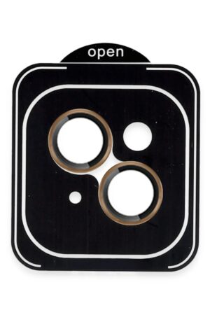 Apple iPhone 13 PVD Metal Kamera Lens - Gold-(5796)