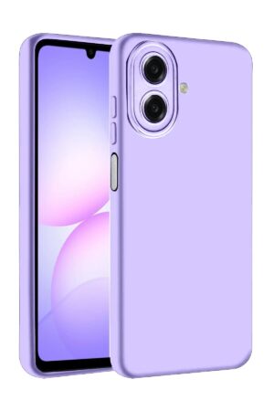 Samsung Galaxy A07 Nano içi Kadife Silikon - Lila-(5796)