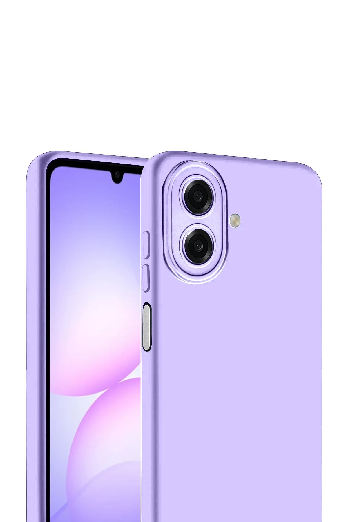 Samsung Galaxy A07 Nano içi Kadife Silikon - Lila-(5796) - Görsel 2