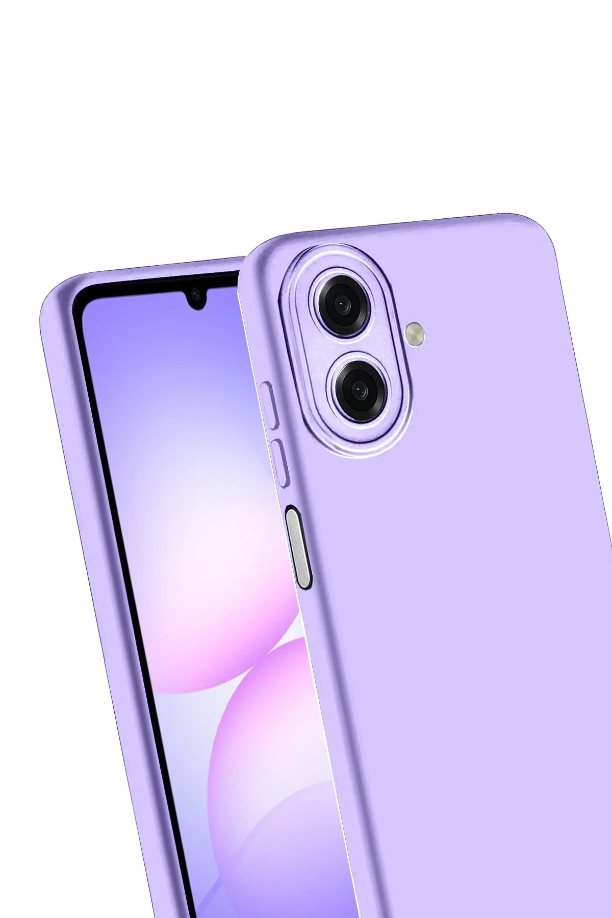 Samsung Galaxy A07 Nano içi Kadife Silikon - Lila-(5796) - Görsel 3