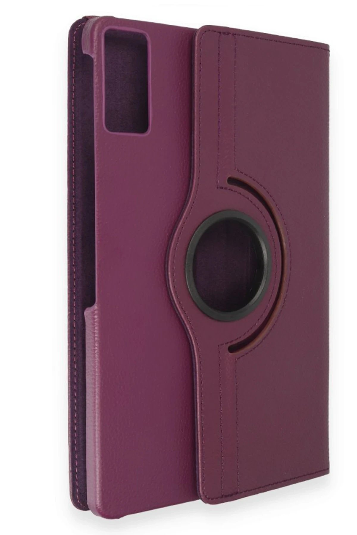 Samsung Galaxy T550 Tab A 9.7 Kılıf 360 Tablet Deri Kılıf - Mürdüm-(5796) - Görsel 2