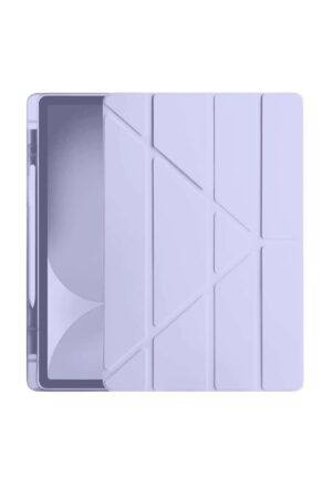 Samsung Galaxy Tab S10 FE Plus 13.1 Kalemlikli Hugo Tablet Kılıfı - Açık Mor-(5796)