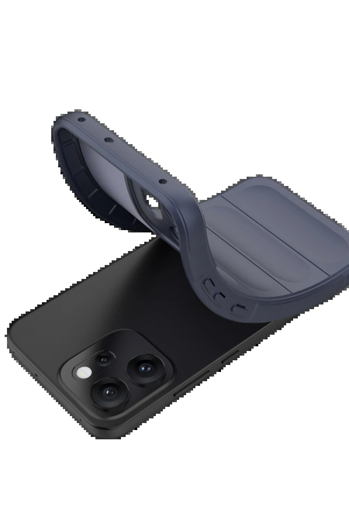 Oppo Reno 14F Optimum Silikon - Lacivert-(5796) - Görsel 4